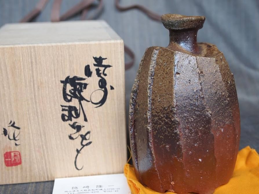 未使用★隠崎隆一【師：伊勢崎淳】★備前≪窯変≫徳利★共箱・布 ・栞★黒田陶 Amazon.co.jp: 隠崎隆一師：伊勢崎淳備前≪窯変≫徳利共箱 布 栞黒田陶